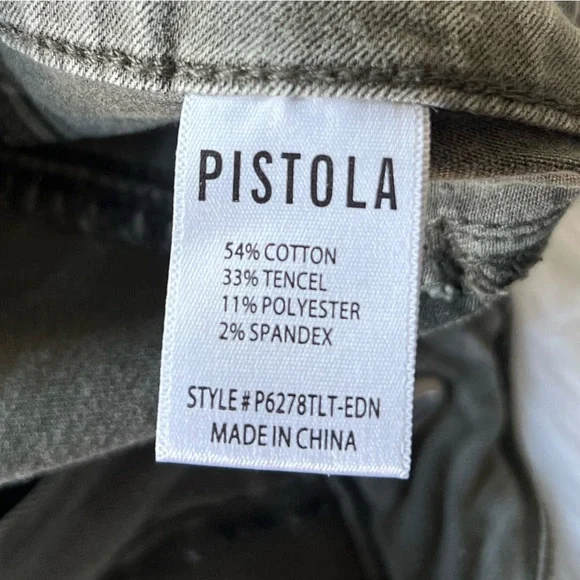 Pistola olive green cargo jeans size 33 straight leg - Picture 8 of 9